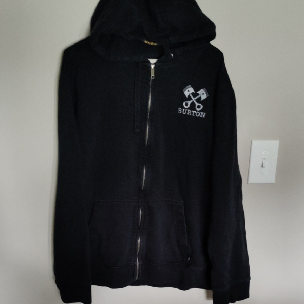 Burton Black Zip-Up Sweatshirt